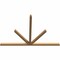 Ekena Millwork Saratoga Timber Gable Bracket, Western Red Cedar, 108"W x 72"H x 3 1/2"D x 3 1/2"F, 16/12 Pitch GBW108X72X0404SAR00SWR - alternate 3